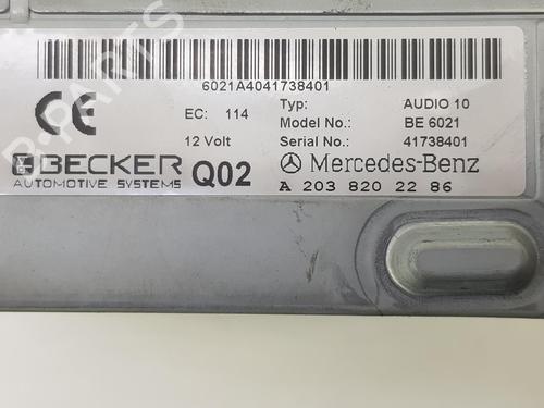 Radio MERCEDES-BENZ C-CLASS Coupe (CL203) C 180 Kompressor (203.746) | BP10258657E6 