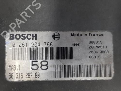 Engine control unit (ECU) CITROËN SAXO (S0, S1) 1.1 X, SX | BP9513489M57 