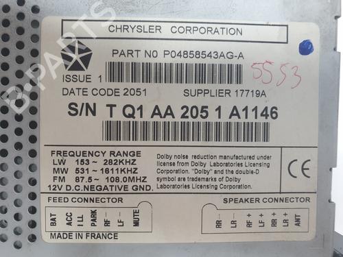 Radio JEEP GRAND CHEROKEE II (WJ, WG)  | BP26019443E6 