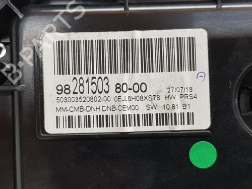 Instrument cluster PEUGEOT 3008 II SUV (MC_, MR_, MJ_, M4_) 1.5 BlueHDi 130 | BP26961935C47 
