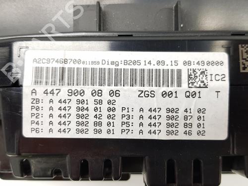 Instrument cluster MERCEDES-BENZ V-CLASS (W447) V 250 BlueTEC / d (447.811, 447.813, 447.815) | BP18098021C47 