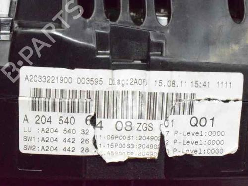Instrument cluster MERCEDES-BENZ C-CLASS (W204) C 220 CDI (204.002) | BP894500C47 