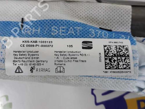 Right curtain airbag SEAT LEON (5F1) 1.6 TDI | BP1885782C12 