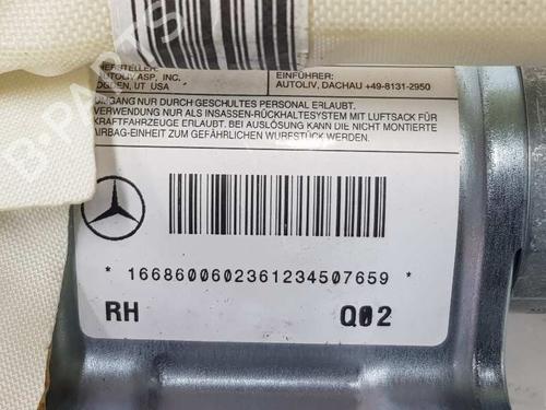 Right curtain airbag MERCEDES-BENZ M-CLASS (W166) ML 250 CDI / BlueTEC 4-matic (166.004, 166.003) | BP4586376C12 