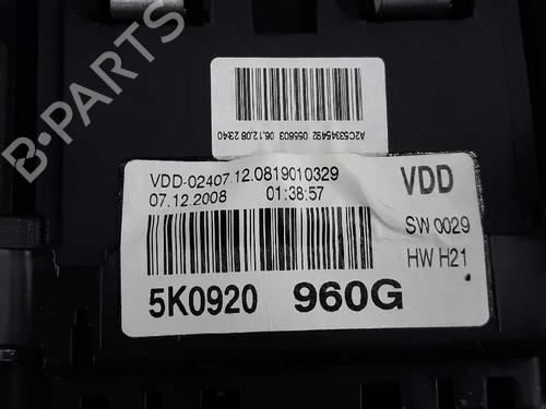 Instrument cluster VW GOLF VI (5K1) 2.0 TDI | BP2767007C47