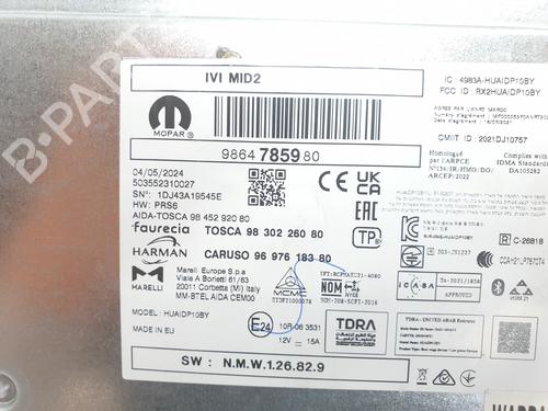 Radio OPEL ASTRA L Sports Tourer (O5)  | BP26012292E6 