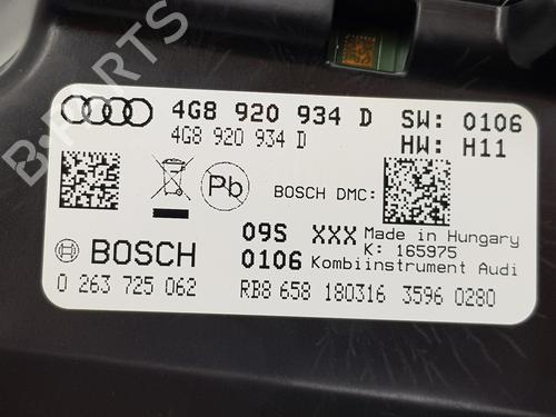 Instrument cluster AUDI A6 C7 (4G2, 4GC) 2.0 TDI | BP29439836C47 