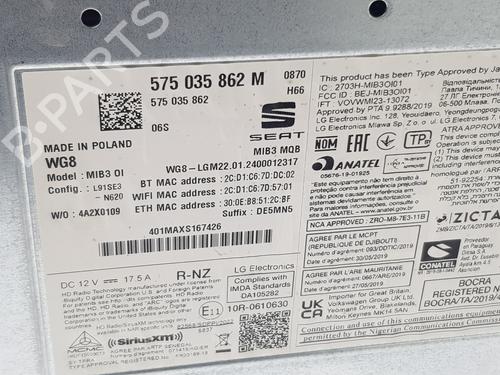Radio SEAT IBIZA V (KJ1, KJG) 1.0 TSI | BP29723594E6 