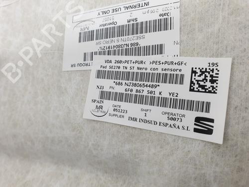 Interior roof SEAT IBIZA V (KJ1, KJG)  | BP29728612I12 