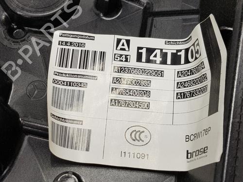 Rear right window mechanism MERCEDES-BENZ A-CLASS (W176) A 200 CDI / d (176.008) | BP34345985C25 - Image 7