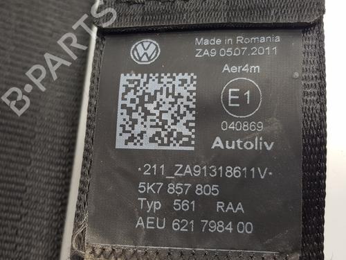 Rear left seatbelt VW GOLF VI Convertible (517)  | BP29548093I29 