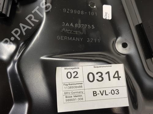 Front left window mechanism VW PASSAT B6 Variant (3C5) 2.0 TDI | BP22446128C22 