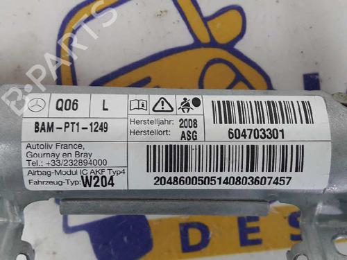 Left curtain airbag MERCEDES-BENZ C-CLASS (W204) C 220 CDI (204.002) | BP3118192C11 