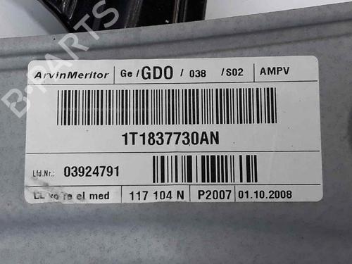 Front right window mechanism VW TOURAN (1T1, 1T2) 2.0 TDI 16V | BP3387263C23 