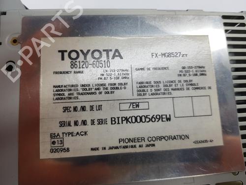 Used Radio TOYOTA LAND CRUISER PRADO (_J12_) 3.0 D-4D (KDJ120, KDJ125) (166 hp) 18020387