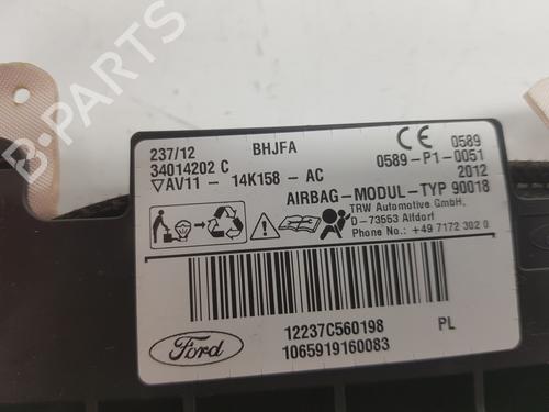 Venstre gardin kollisjonspute FORD B-MAX (JK) 1.0 EcoBoost | BP12142716C11 