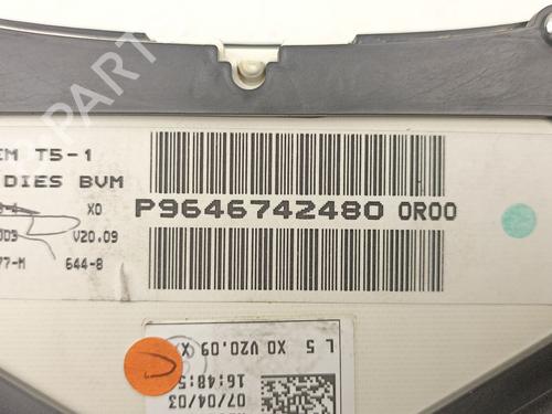 Instrument cluster PEUGEOT 307 (3A/C) 2.0 HDi 110 | BP16300907C47 