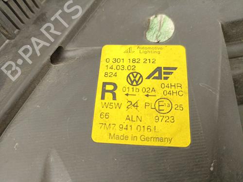 Right headlight SEAT ALHAMBRA (7V8, 7V9) 1.9 TDI | BP24263403C29 