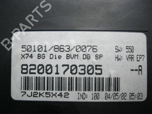 Instrument cluster RENAULT LAGUNA II (BG0/1_) 1.9 dCi (BG08, BG0G) | BP20116921C47 