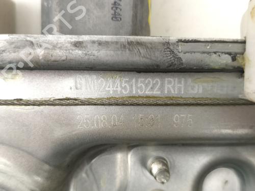 Rear right window mechanism OPEL VECTRA C (Z02) 2.0 16V Turbo (F69) | BP17523019C25 