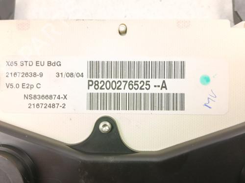 Instrument cluster RENAULT CLIO II (BB_, CB_) 1.2 LPG | BP30852970C47 