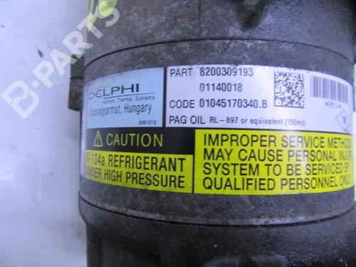 AC compressor RENAULT MEGANE II (BM0/1_, CM0/1_)  | BP9820505M34 