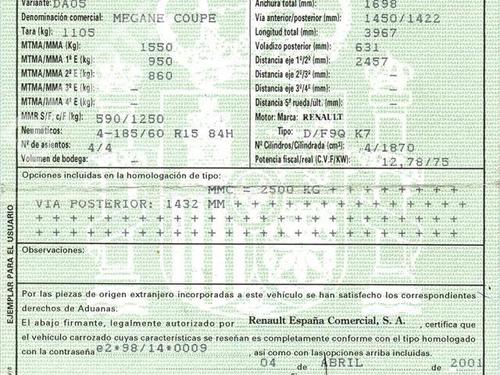 Left taillight RENAULT MEGANE I Coach (DA0/1_) 1.9 dCi (DA05, DA1F) | BP11757443C34 
