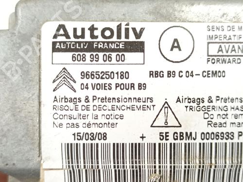 Kollisjonspute styreenhet CITROËN BERLINGO MULTISPACE (B9) 1.6 HDi 75 16V | BP20598410M53 