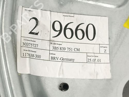 Rear left window mechanism VW PASSAT B5.5 (3B3) 2.3 V5 4motion | BP12849423C24 