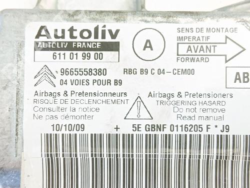 ECU airbags CITROËN BERLINGO MULTISPACE (B9) 1.6 HDi 90 | BP36554550M53 - Image 5