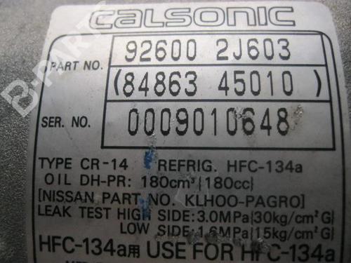 AC compressor NISSAN PRIMERA Hatchback (P11) 2.0 TD | BP12067632M34 