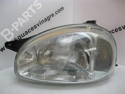 Used Left headlight OPEL CORSA B (S93) [1993-2009]  12113463