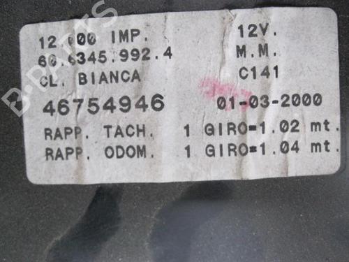 Instrument cluster FIAT BRAVA (182_) 1.9 JTD 105 | BP20117211C47 