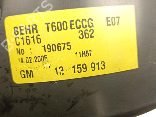 Heater blower motor OPEL ZAFIRA A MPV (T98)  | BP24639197M62 