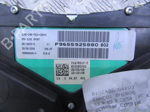 Instrument cluster PEUGEOT 307 CC (3B) 2.0 HDi 135 | BP20120115C47 