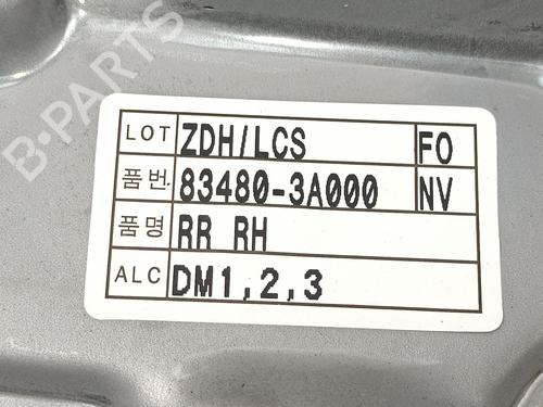 Rear right window mechanism HYUNDAI TRAJET (FO) 2.0 CRDi | BP12538155C25 