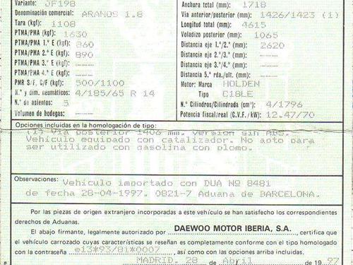 Left taillight DAEWOO ESPERO (KLEJ) 1.8 | BP9805289C34 - Image 5