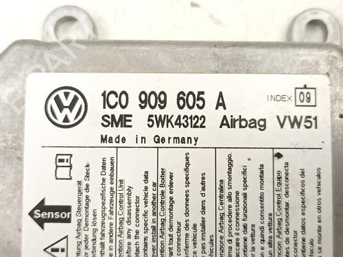 Kollisjonspute styreenhet VW TRANSPORTER T5 Van (7HA, 7HH, 7EA, 7EH) 1.9 TDI | BP23551377M53 