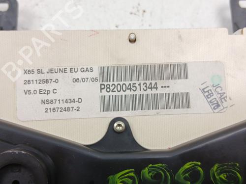 Instrument cluster RENAULT CLIO II (BB_, CB_) 1.5 dCi (B/CB07) | BP32331016C47 