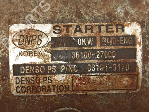 Starter HYUNDAI ELANTRA III Saloon (XD) 2.0 CRDi | BP12226105M8 