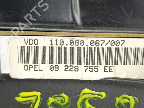 Instrument cluster OPEL ASTRA G Hatchback (T98) 1.8 16V (F08, F48) | BP12244281C47 