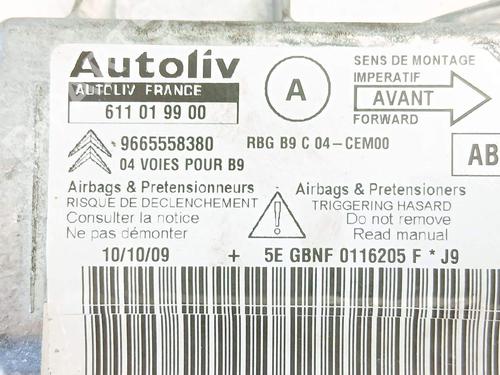 ECU airbags CITROËN BERLINGO MULTISPACE (B9) 1.6 HDi 90 | BP36554550M53 - Image 5