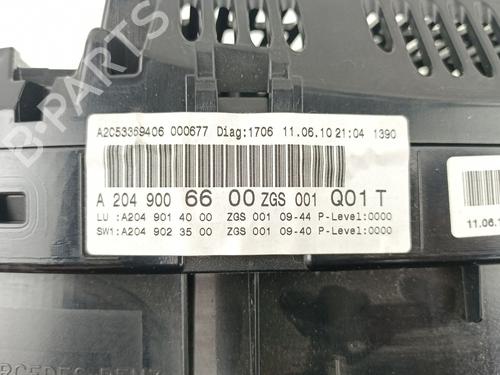 Instrument cluster MERCEDES-BENZ C-CLASS (W204)  | BP13501555C47 