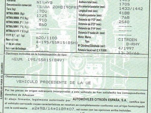 Oliebundkar CITROËN XSARA (N1) 2.0 HDi 90 | BP25804184M115 