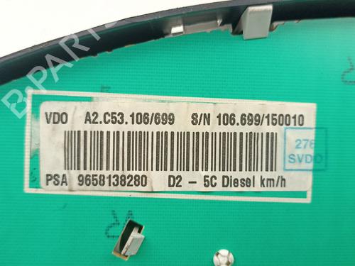 Instrument cluster PEUGEOT 407 (6D_) 2.0 HDi 135 (6DRHRH, 6DRHRE, 6DRHRG, 6DRHRJ) | BP16766575C47 
