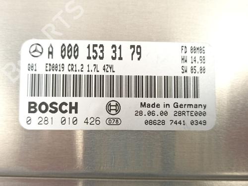 Electronic module MERCEDES-BENZ A-CLASS (W168) A 170 CDI (168.008) | BP17124169M83 