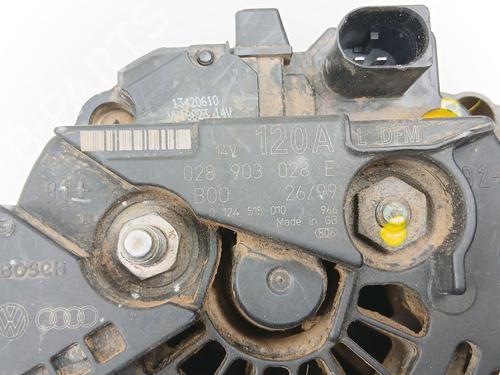 Alternator VW GOLF IV (1J1) 1.9 TDI | BP28119658M7 