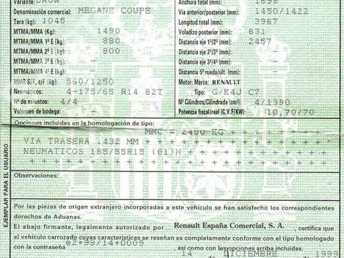 Left taillight RENAULT MEGANE I Coach (DA0/1_) 1.4 16V (DA0D, DA1H, DA0W, DA10) | BP9861284C34 