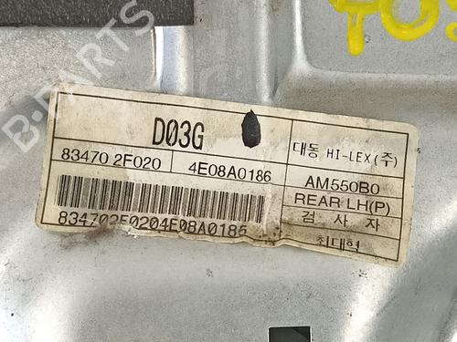 Rear left window mechanism KIA CERATO I Saloon (LD) 2.0 CRDi | BP13414052C24 