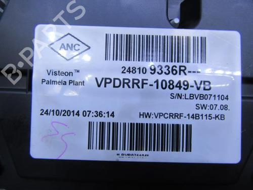 Instrument cluster RENAULT CAPTUR I (J5_, H5_) 1.5 dCi 90 (J5N4, J5M5, J5MW, J5M6, J5AL, J5AJ) | BP20120825C47 
